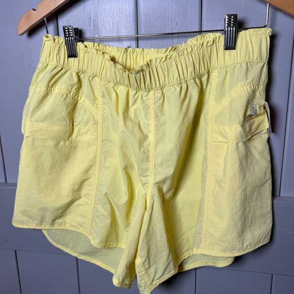 Free People Movement In the Wild Lemon Athletic Shorts Size S NEW - Picture 5 of 7